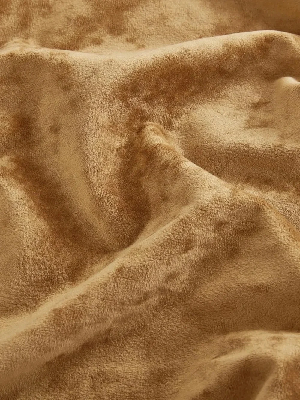 Plush Velvet Duvet Cover Set in gold Queen 3 piece set